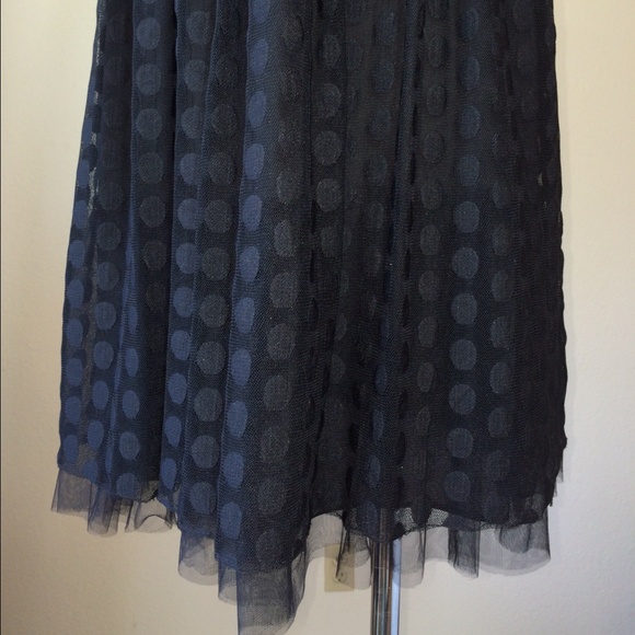 Hello Hollidays! WHBM dot lace mesh overlay dress, size 0 - Picture 3 of 4